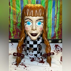 Annabelle Doll Tumbler With REMOVABLE 3D Head Tumbler Sleeve CUSTOM